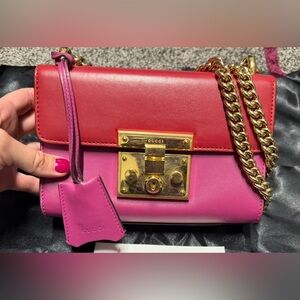 Gucci Supreme padlock small shoulder/crossbody bag